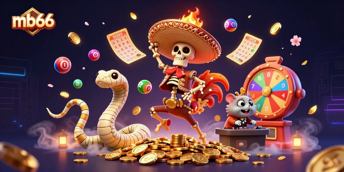 Engage with mb66's thrilling gambling experience featuring vibrant characters and game elements.