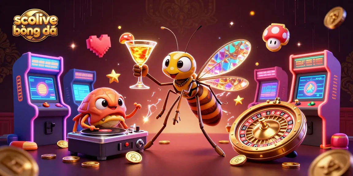 Socolive bóng đá showcases a vibrant 3D scene with characters engaging in exciting casino-themed action.