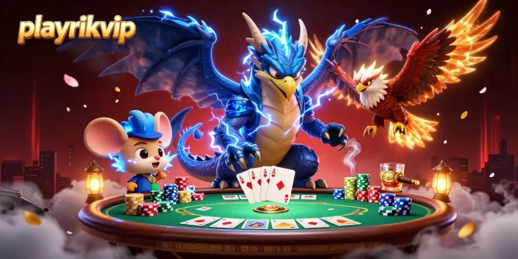 Experience thrilling playrikvip action with vibrant characters and dynamic casino elements.