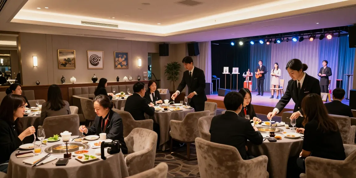 강남 구구단 쩜오의 고급스러운 내부에서 고객들이 개인화된 서비스를 즐기는 모습