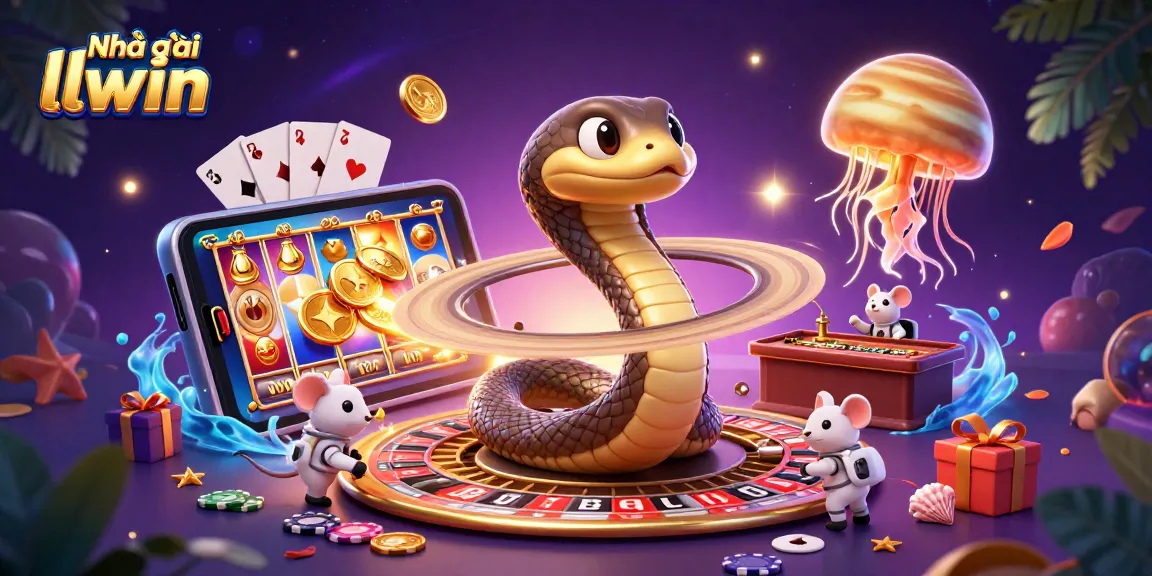 Experience excitement at Nhà cái llwin with vibrant cosmic casino elements.