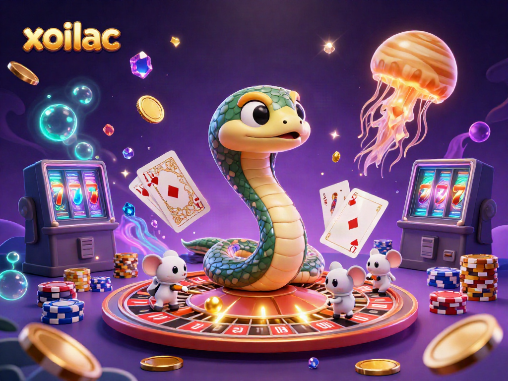 Experience exhilarating gameplay at Xoilac with immersive 3D cosmic casino elements.